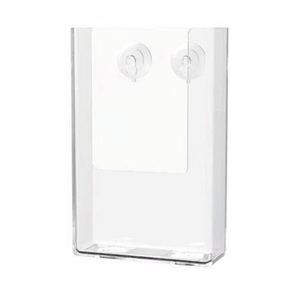 Suction Cup 4"W Trifold Brochure Holder Window Mount