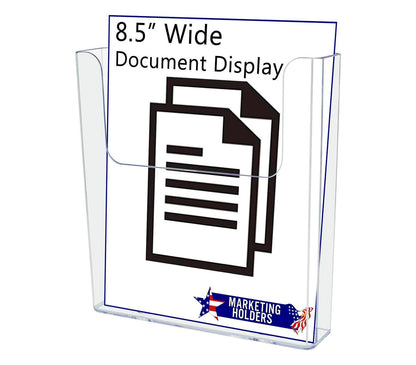 Suction Cup 8.5"W Flyer Holder Window Mount Display