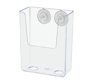 Suction Cup 3.25"W Oversized Business Card Holder Window Mount