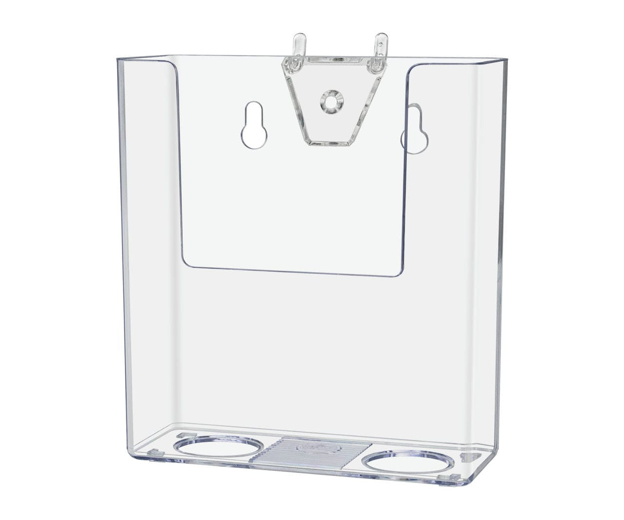 Pegboard 4"W Trifold Brochure Holder Advertisement Rack