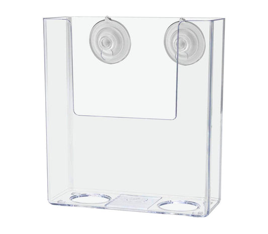 Suction Cup 4"W Trifold Brochure Bin Window Display