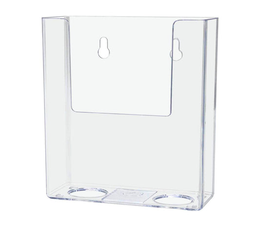4"W Trifold Brochure Holder Countertop or Wall Mount Display