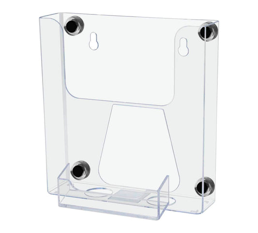 6"W Magnetic Flyer Postcard Holder with Business Card Pocket