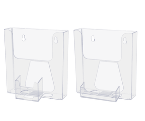 6"W Booklet Holder Literature Display with Business Card Pocket