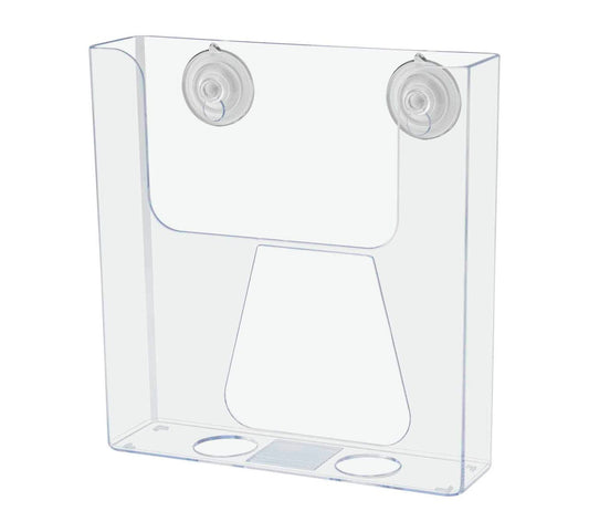 Suction Cup 6"W Bifold Brochure Holder Window Mount Display