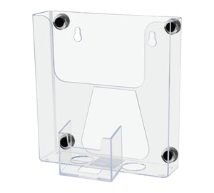 6"W Magnetic Flyer Holder with Vertical Business Card Pocket