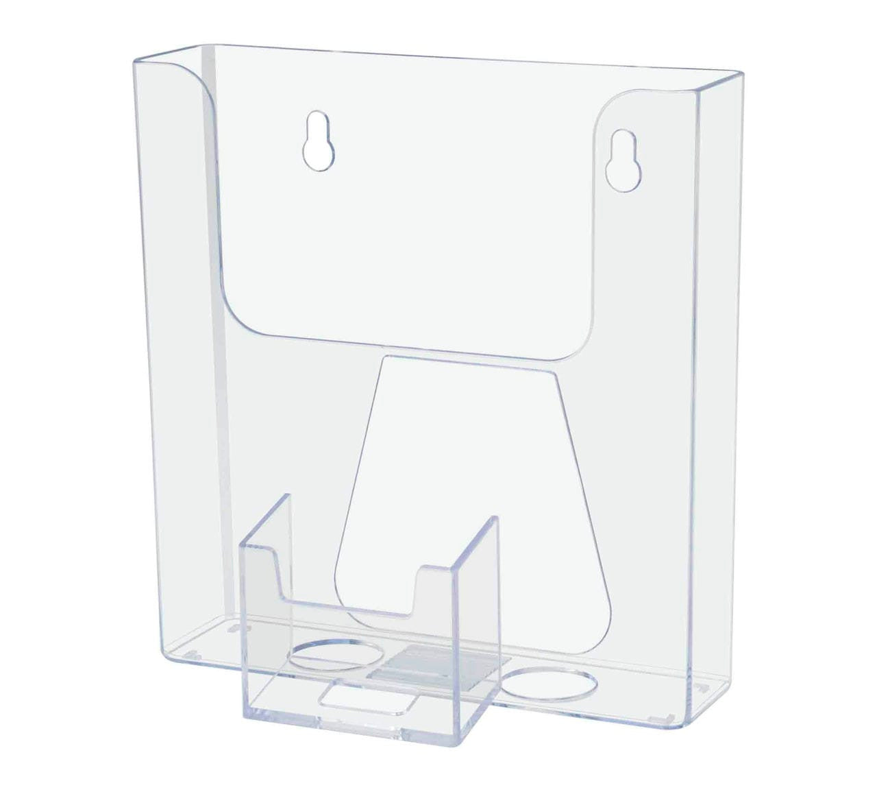 6"W Booklet Holder Literature Display with Business Card Pocket