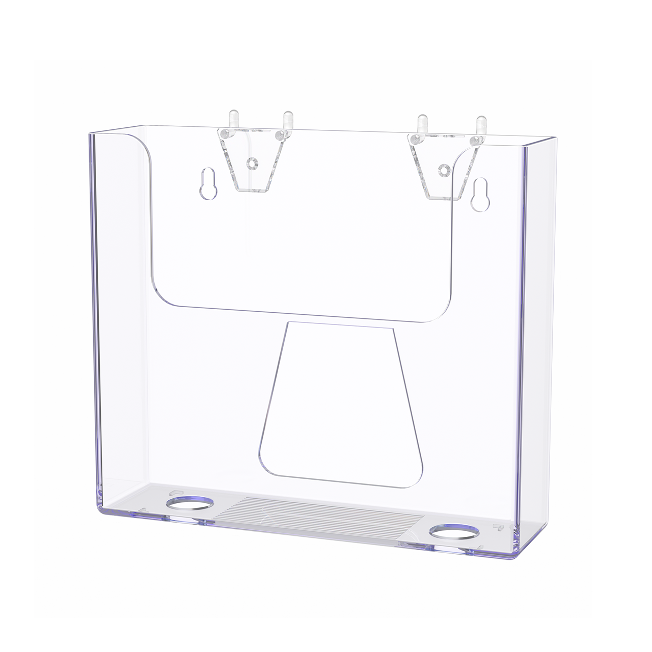 Pegboard 7.5"W Advertisement Flyer Rack Booklet Holder