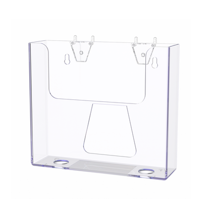 Pegboard 7.5"W Advertisement Flyer Rack Booklet Holder