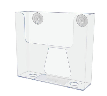 Suction Cup 7.5"W Flyer Rack Booklet Holder Window Display