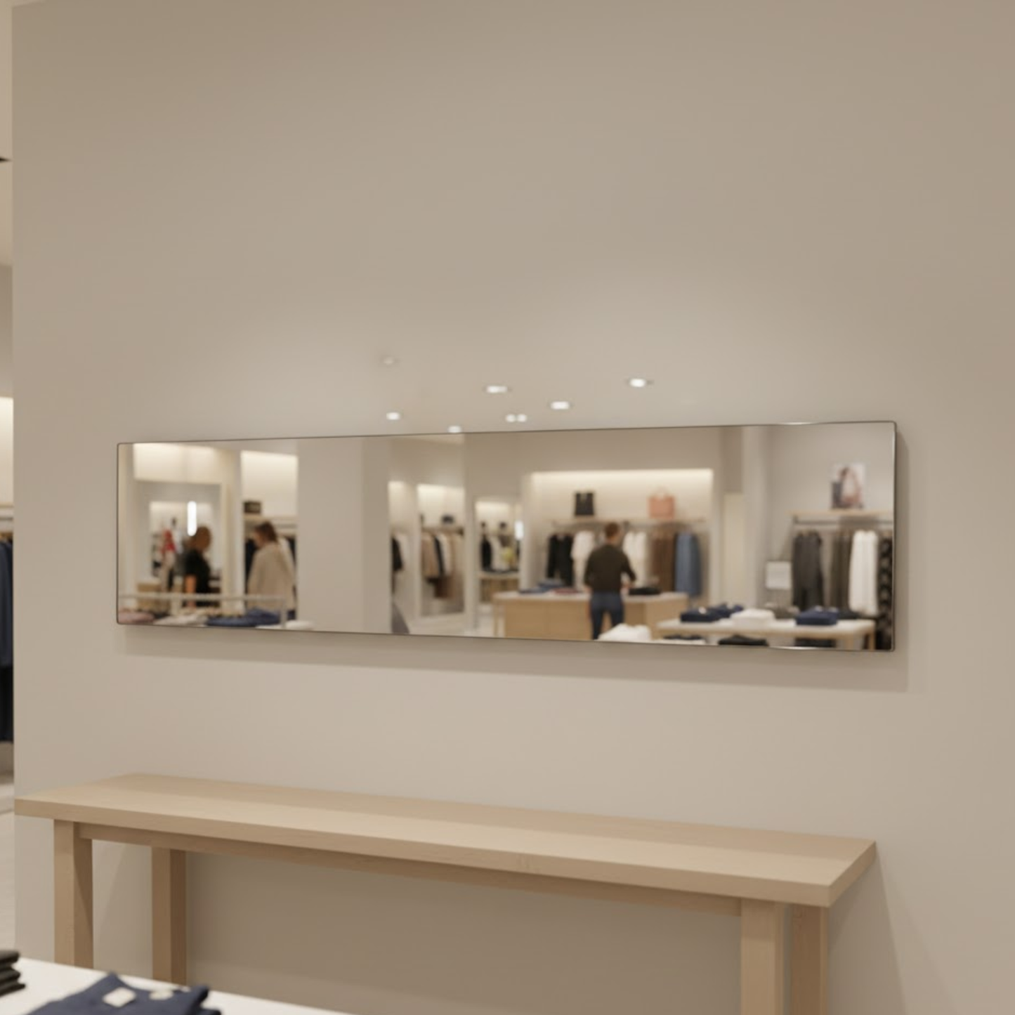 12" x 48" Acrylic Mirror Sheet for Replacement Glass Mirrors