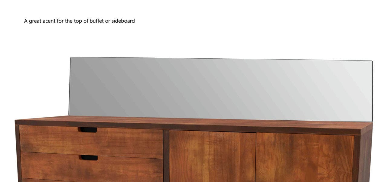 12" x 48" Acrylic Mirror Sheet for Replacement Glass Mirrors