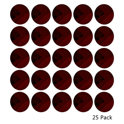 25 Pack Round Shaped Mirror Acrylic Pieces for Arts and Crafts