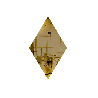 25 Pack Diamond Shaped Mirror Acrylic Pieces for Arts and Crafts