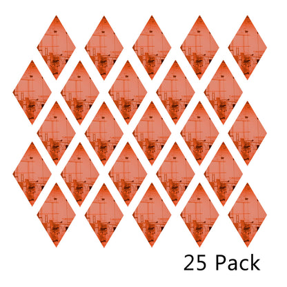 25 Pack Diamond Shaped Mirror Acrylic Pieces for Arts and Crafts