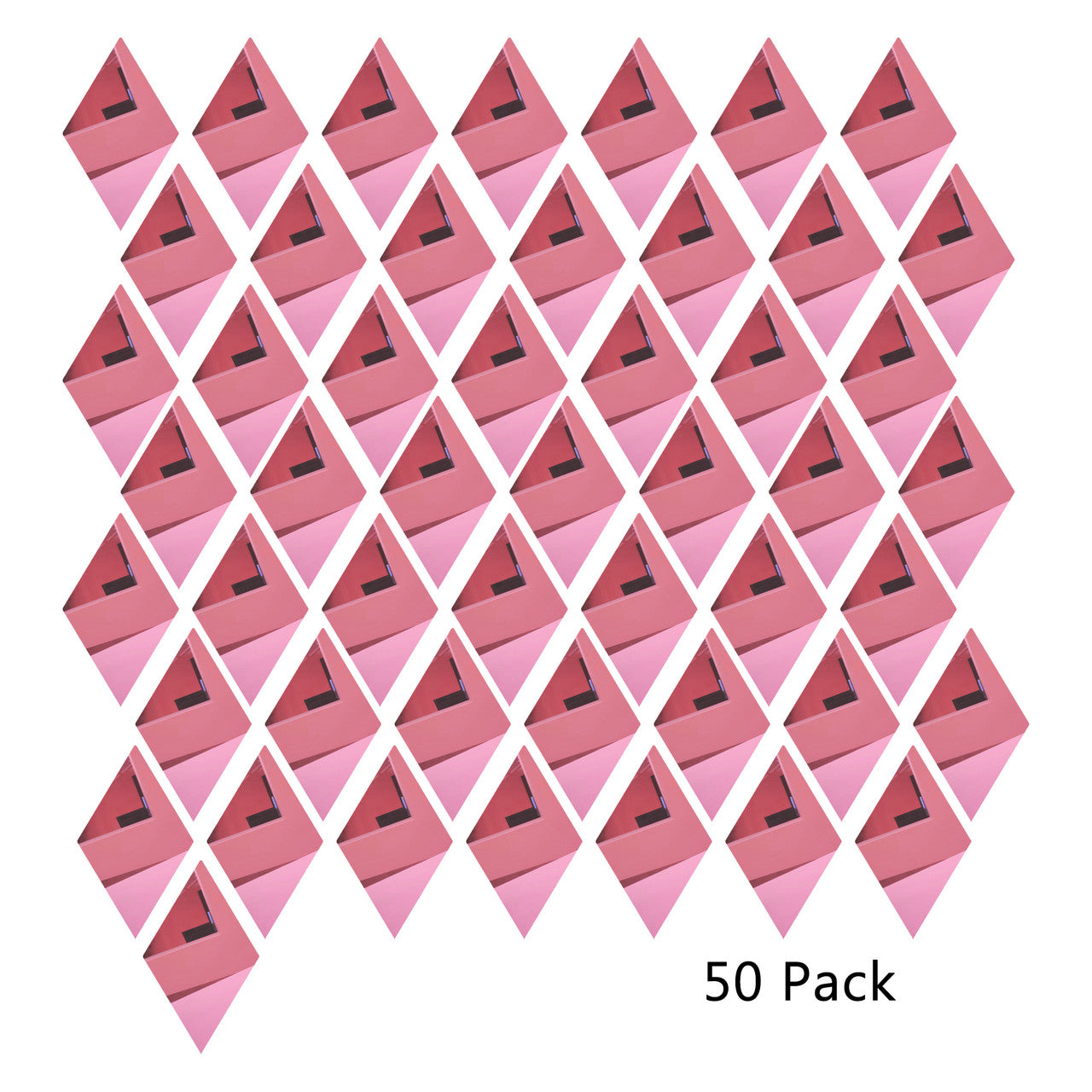 50 Pack Diamond Shaped Mirror Acrylic Pieces for Arts and Crafts