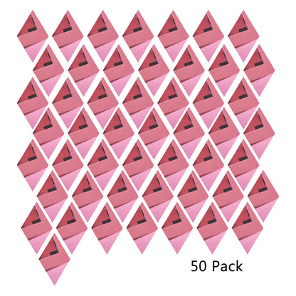 50 Pack Diamond Shaped Mirror Acrylic Pieces for Arts and Crafts