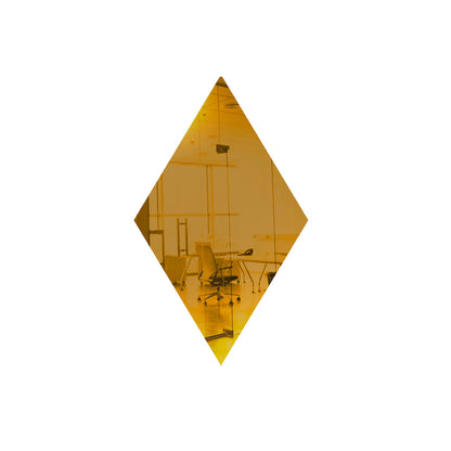 50 Pack Diamond Shaped Mirror Acrylic Pieces for Arts and Crafts