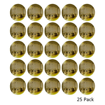 25 Pack Round Shaped Mirror Acrylic Pieces for Arts and Crafts