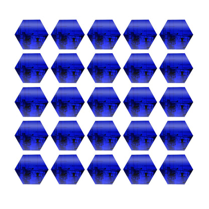 25 Pack Hexagon Shaped Mirror Acrylic Pieces for Arts and Crafts