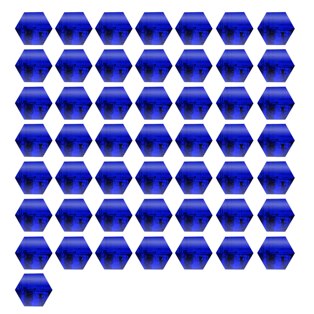 50 Pack Hexagon Shaped Mirror Acrylic Pieces for Arts and Crafts