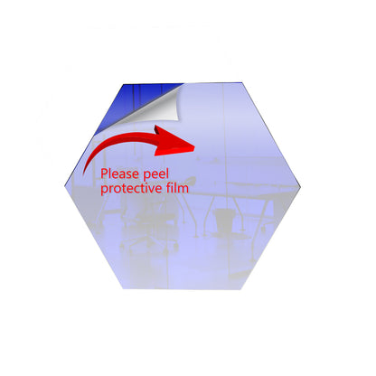 50 Pack Hexagon Shaped Mirror Acrylic Pieces for Arts and Crafts