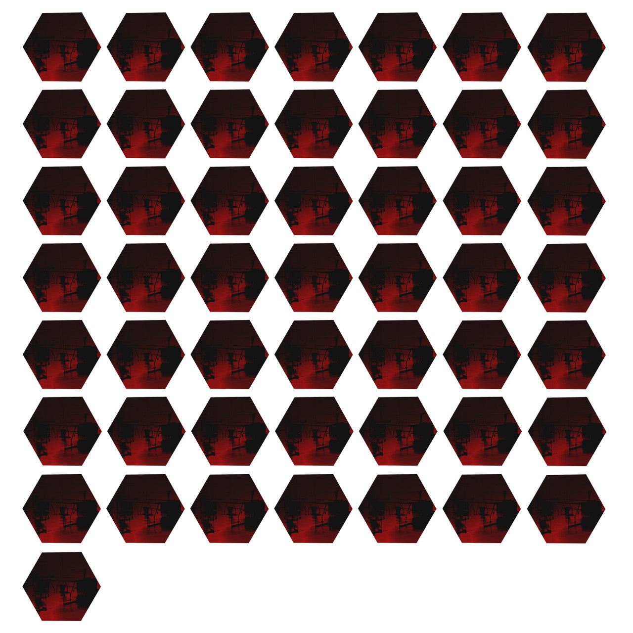 50 Pack Hexagon Shaped Mirror Acrylic Pieces for Arts and Crafts