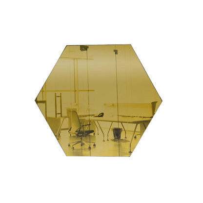 Gold Hexagon Shaped Mirror Acrylic Pieces for Arts and Crafts