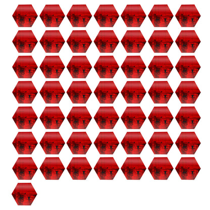 50 Pack Hexagon Shaped Mirror Acrylic Pieces for Arts and Crafts