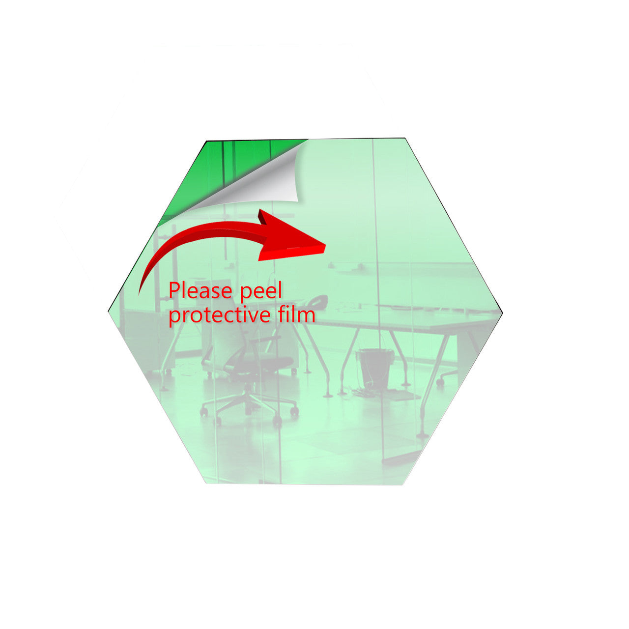 25 Pack Hexagon Shaped Mirror Acrylic Pieces for Arts and Crafts