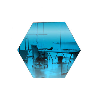 Medium Blue Hexagon Mirror Acrylic Pieces for Arts and Crafts