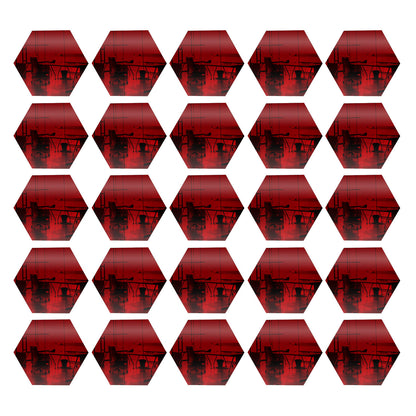 25 Pack Hexagon Shaped Mirror Acrylic Pieces for Arts and Crafts