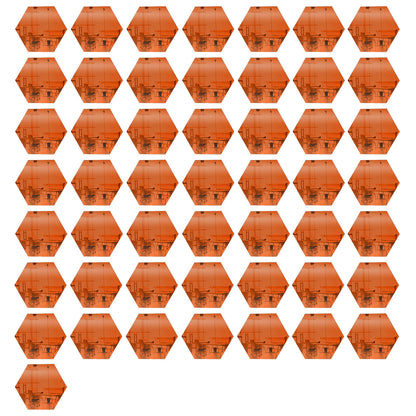 50 Pack Hexagon Shaped Mirror Acrylic Pieces for Arts and Crafts