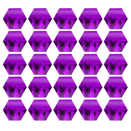 25 Pack Hexagon Shaped Mirror Acrylic Pieces for Arts and Crafts
