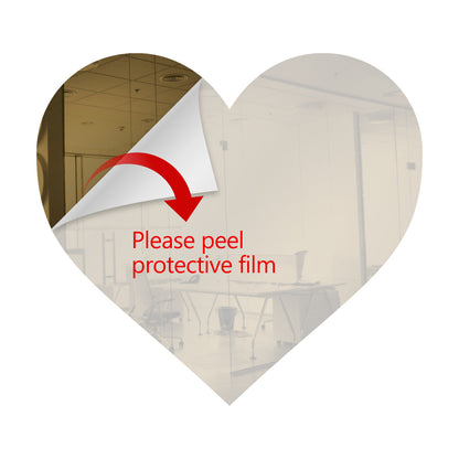 50 Pack Heart Shaped Mirror Acrylic Pieces for Arts and Crafts