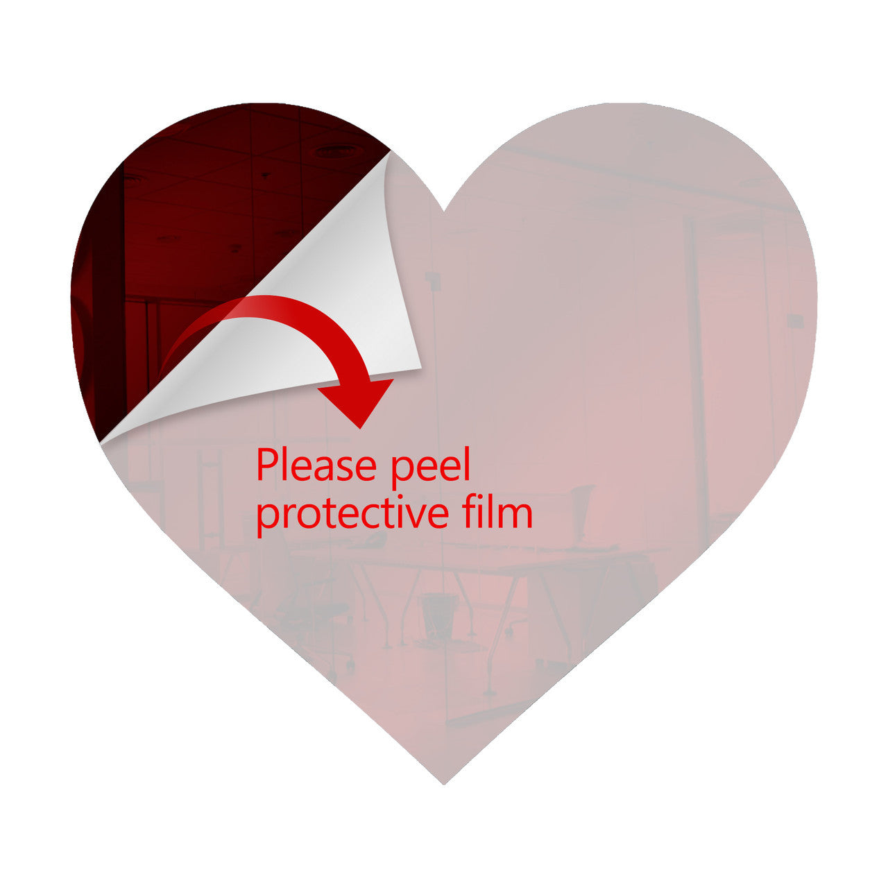 50 Pack Heart Shaped Mirror Acrylic Pieces for Arts and Crafts