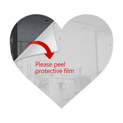 25 Pack Heart Shaped Mirror Acrylic Pieces for Arts and Crafts