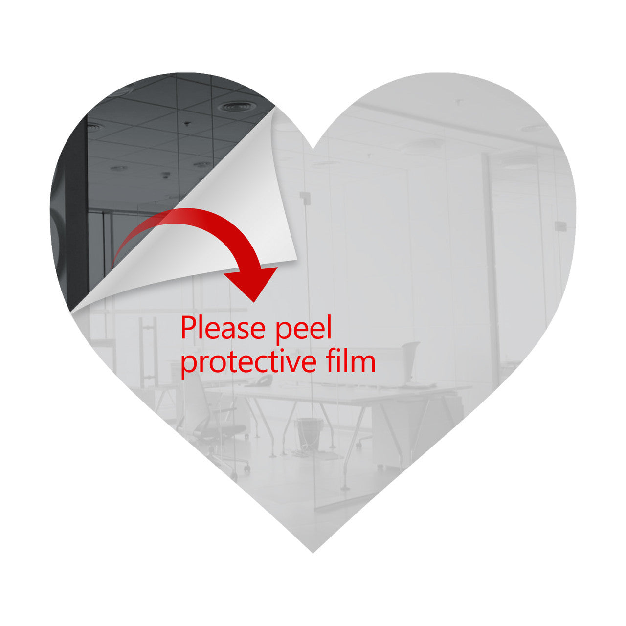 50 Pack Heart Shaped Mirror Acrylic Pieces for Arts and Crafts