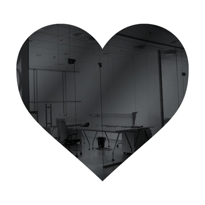 Grey Heart Shaped Mirror Acrylic Pieces for Arts and Crafts