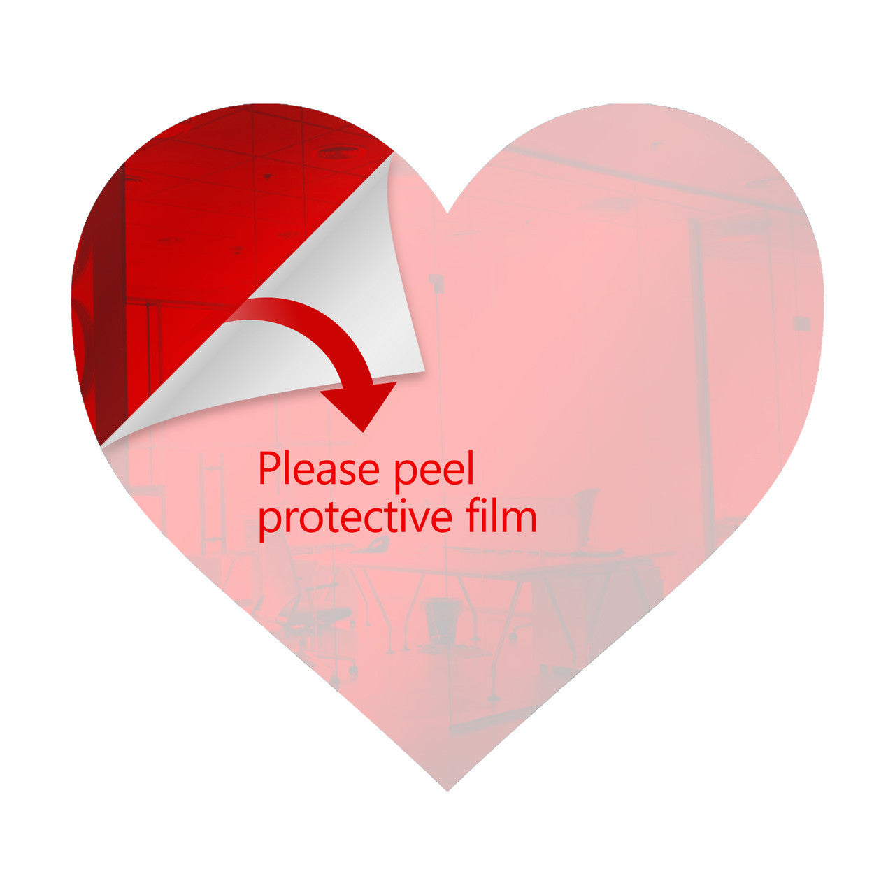 50 Pack Heart Shaped Mirror Acrylic Pieces for Arts and Crafts