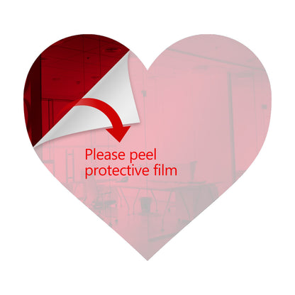 50 Pack Heart Shaped Mirror Acrylic Pieces for Arts and Crafts