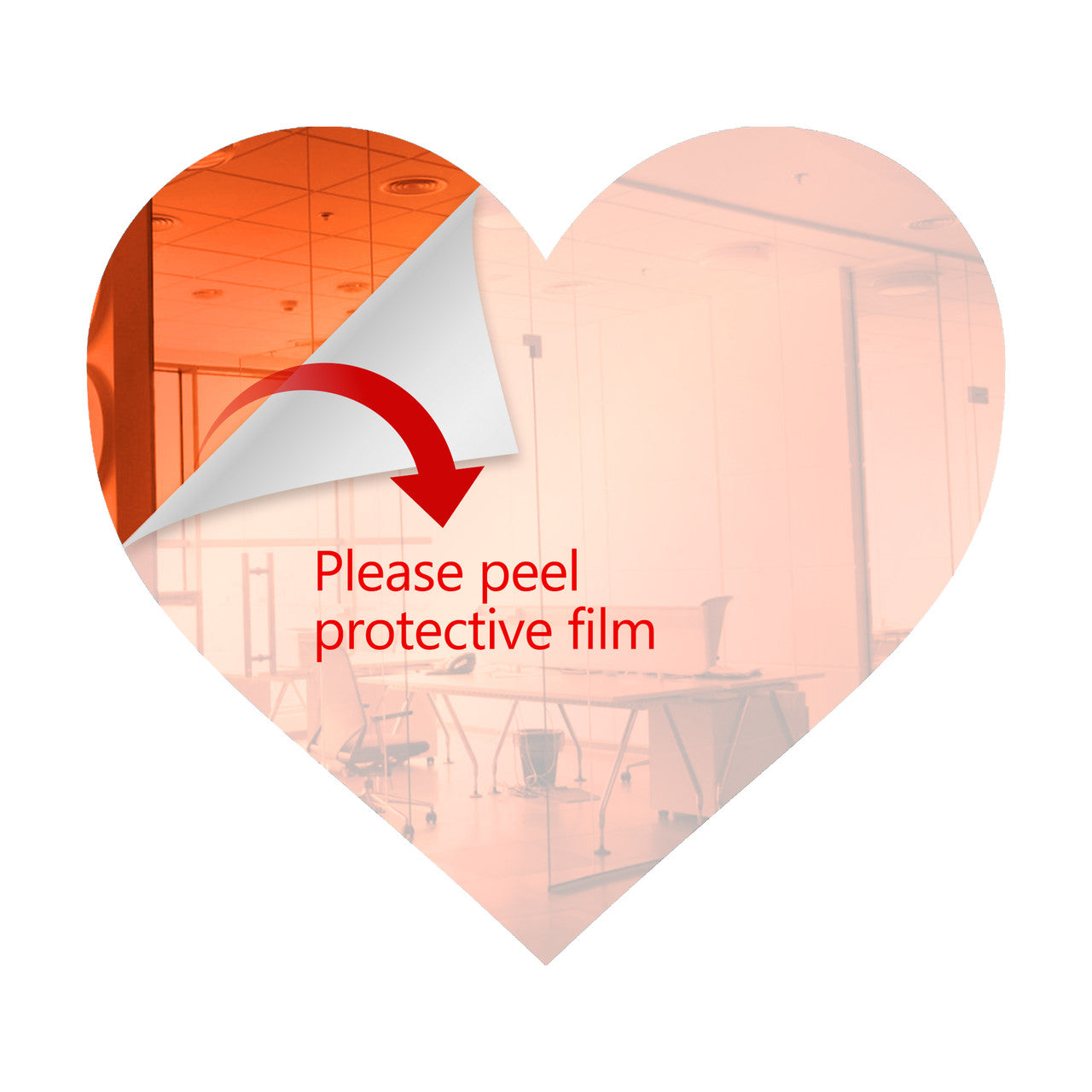 25 Pack Heart Shaped Mirror Acrylic Pieces for Arts and Crafts