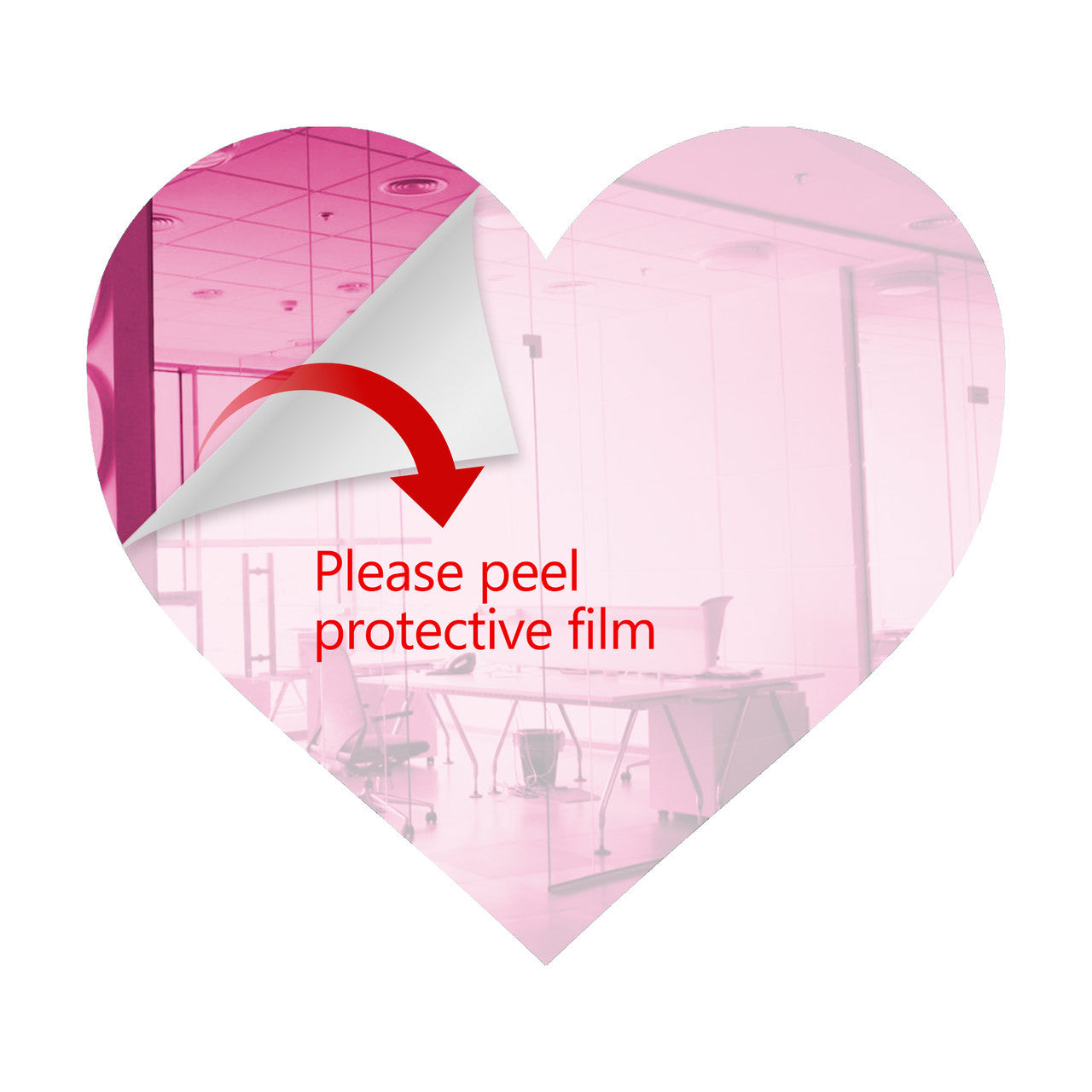 50 Pack Heart Shaped Mirror Acrylic Pieces for Arts and Crafts