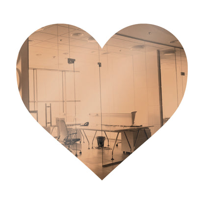 50 Pack Heart Shaped Mirror Acrylic Pieces for Arts and Crafts