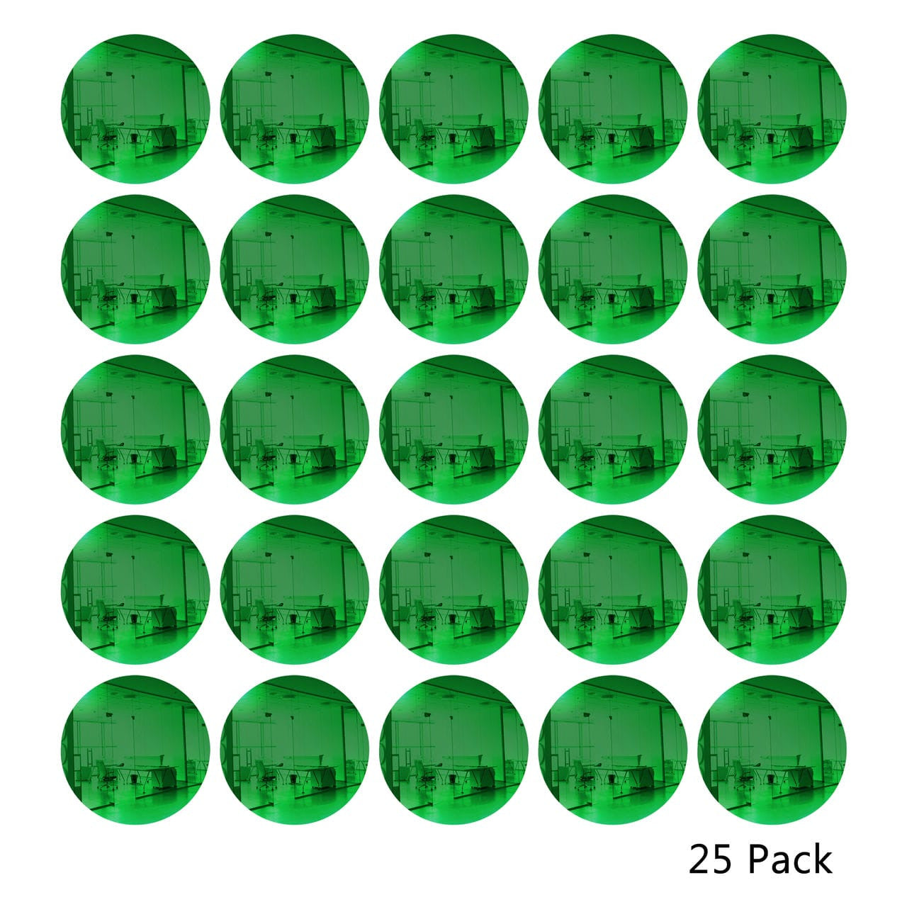 25 Pack Round Shaped Mirror Acrylic Pieces for Arts and Crafts