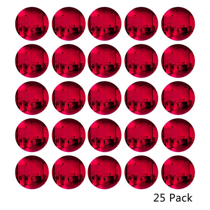 25 Pack Round Shaped Mirror Acrylic Pieces for Arts and Crafts