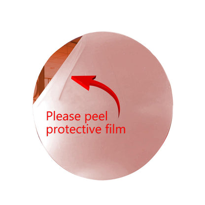 Orange Round Shaped Mirror Acrylic Pieces for Arts and Crafts