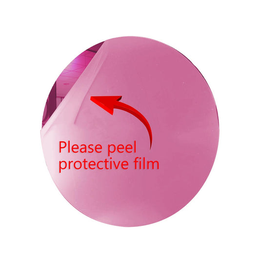 Pink Round Shaped Mirror Acrylic Pieces for Arts and Crafts