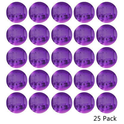 25 Pack Round Shaped Mirror Acrylic Pieces for Arts and Crafts