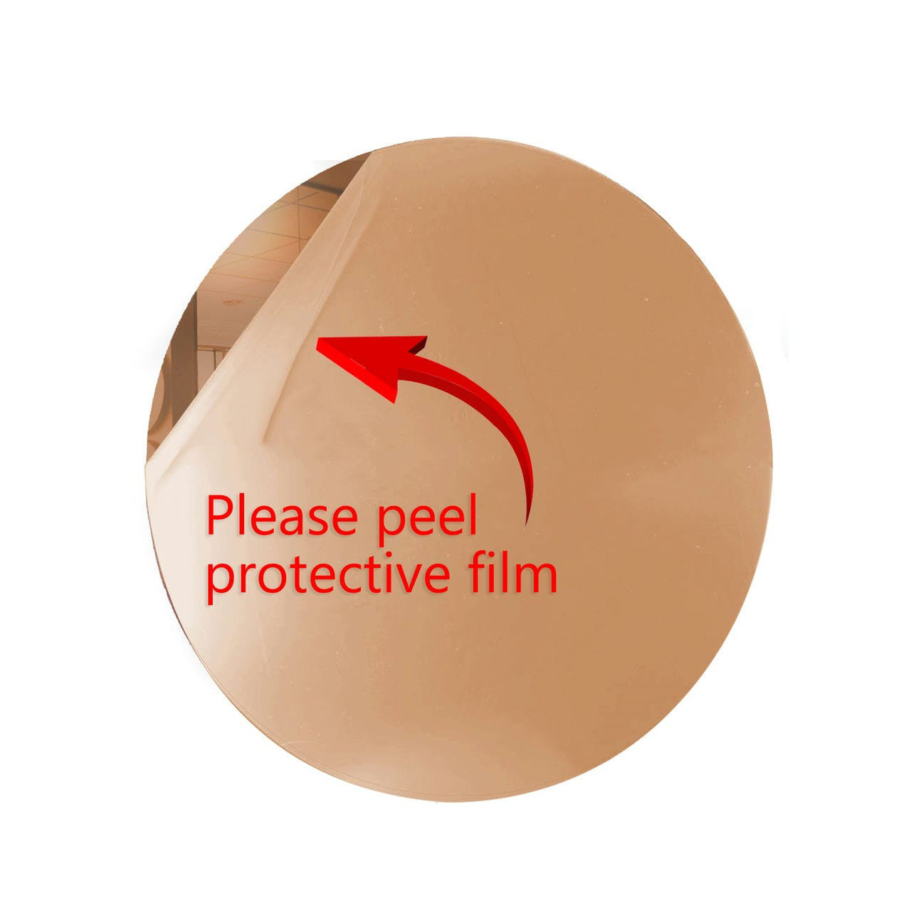 25 Pack Round Shaped Mirror Acrylic Pieces for Arts and Crafts